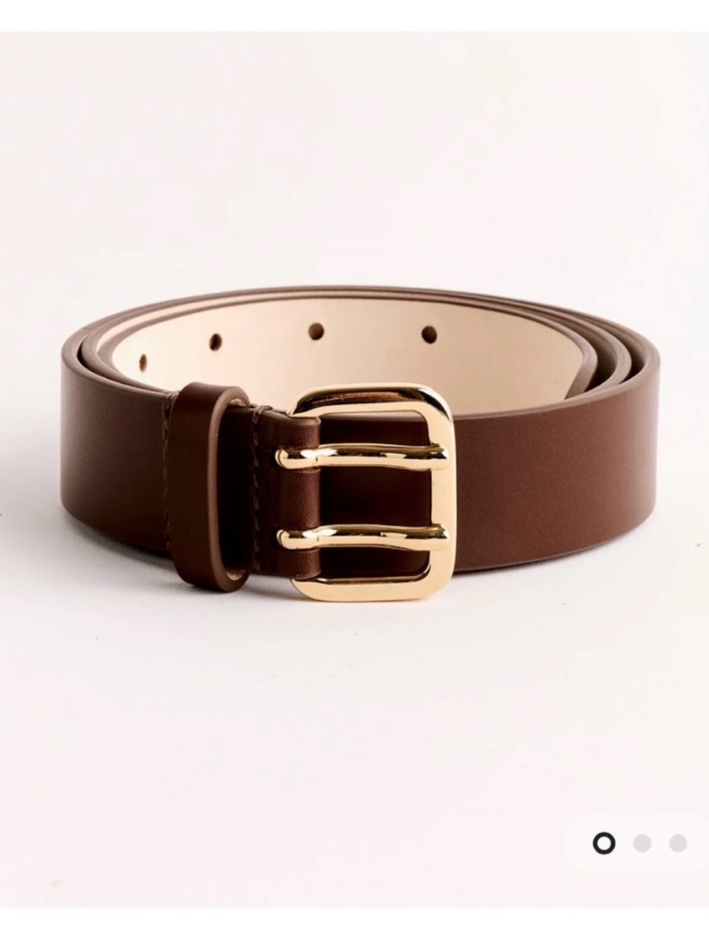 Dehanche Mini Hutch 24k gold belt Mahogany Brown woman’s belt